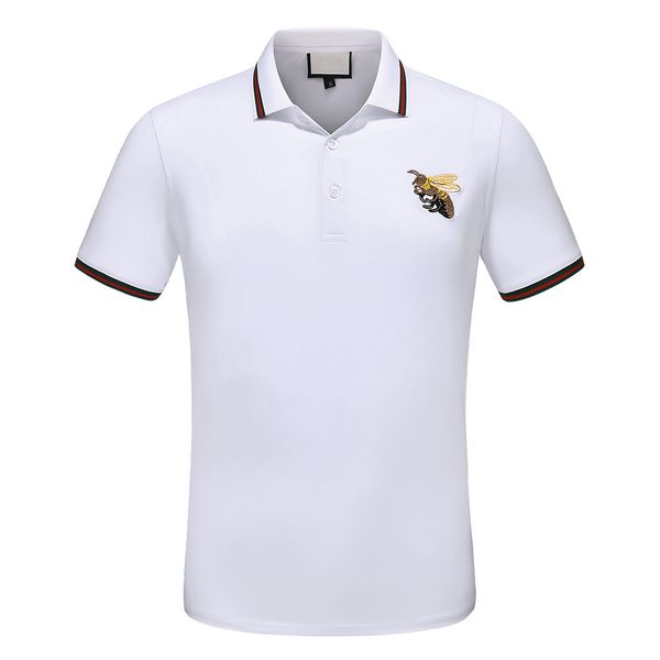 

Модный дизайнер Polos мужчины Италия бренд Poloshirts с коротким рукавом Bee животных вышивка классический роскошный футболки AAA высокое качество