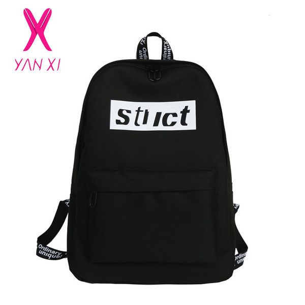 

new canvas school bags printing girls school bag urban women travel backpacks for teenagers backpack sac a dos bagpacks