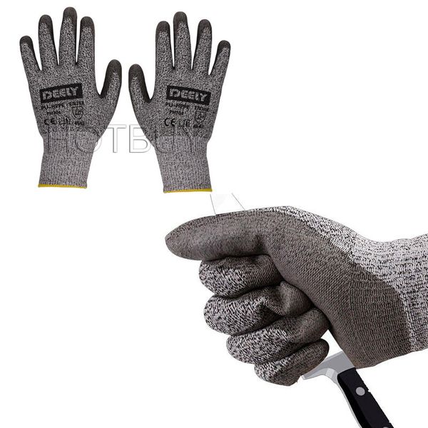 

Anti cutting glove cut re i tant glove level 5 protection food grade en388 certified afety glove for outdoor fi hing 4706
