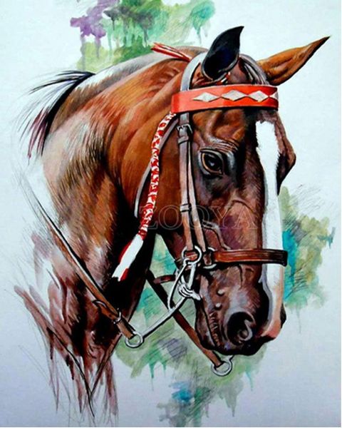 

Full Square/Round Drill 5D DIY Diamond Painting "horse" Embroidery Cross Stitch Mosaic Home Decor Art Experience toys Gift A0052