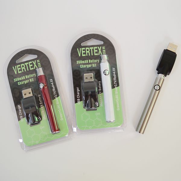 

Батарея 350mah электронная сигарета аккумулятор переменное напряжение батарея патрон разогреть в 3.4-4.0 V для вапоризатор ручка с USB зарядное устройство