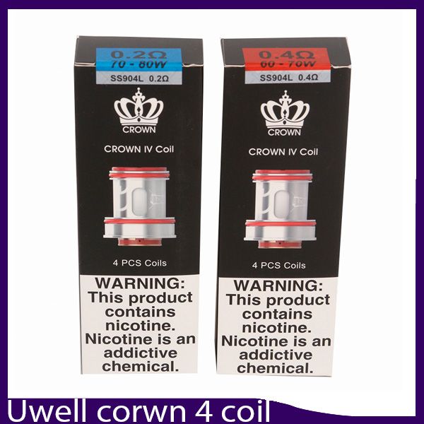 

Uwell Корона 4 катушки Head Dual SS904L 0.2ohm 0.4ohm Замена ядра для Crown IV Танк Атомайзер 0266240
