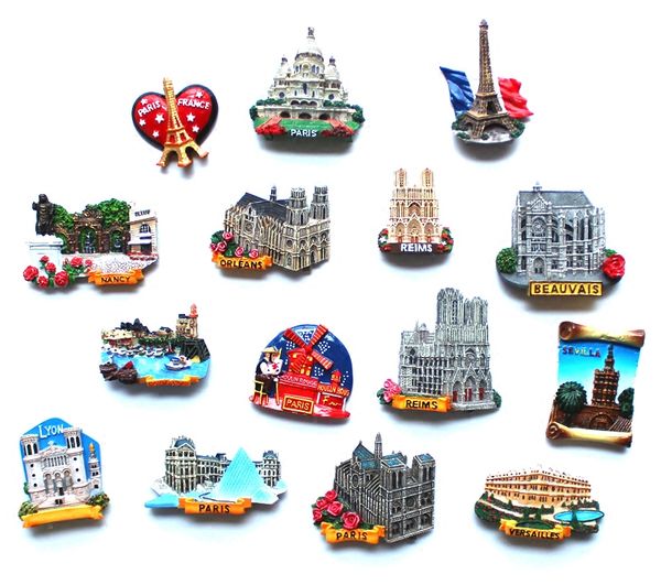 

paris sacre coeur high-grade resin 3d fridge magnet france tourism souvenirs refrigerator magnetic stickers home decortion