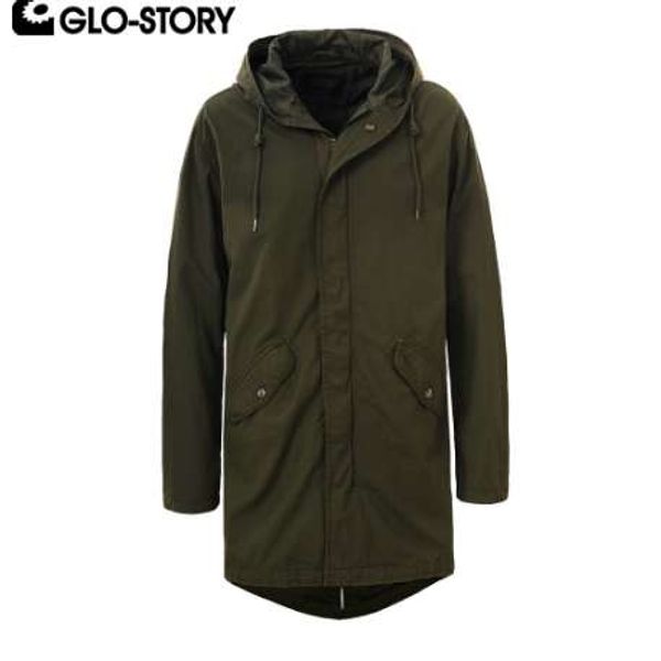 

glo-story mens basic long cotton trench coat men spring casual adjustable waist streetwear jacket coats msx-3791, Tan;black