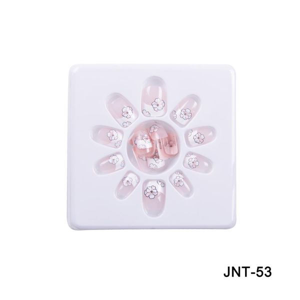 

24pcs full cover fake nail art design with nail adhesive glue tape, Red;gold