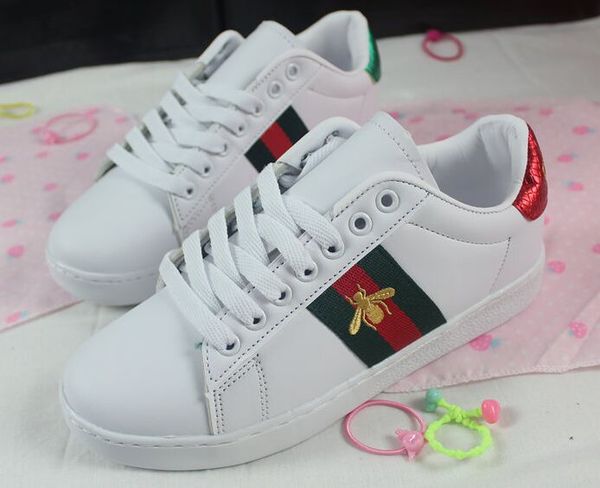 

New Ace embroidery Men Women Loafers Sneakers Fashion Low Cut Lace up White Casual Shoes Unisex Zapatos Walking Shoes