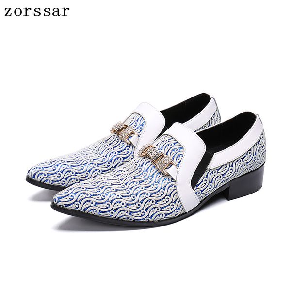 

zorssar} 2019 new pointed toe man oxford shoes for men dress shoes mens formal leather fashion wedding banquet, Black