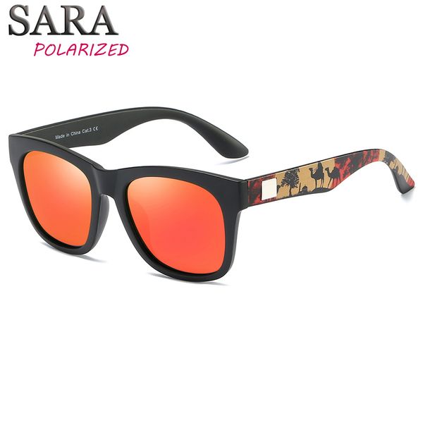 

sara brand design classic polarized sunglasses for men women driving square male goggle shades sun glasses frame eyewear, White;black
