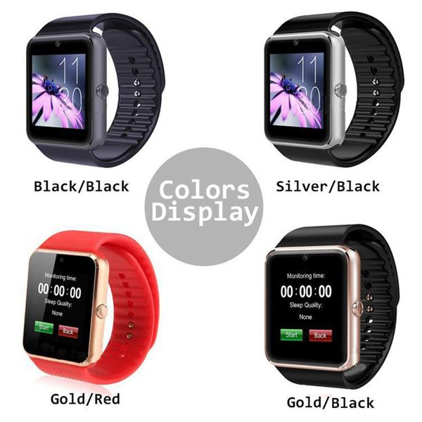 

gt08 bluetooth smart watch with sim card slot and nfc health watchs for android samsung and ios apple iphone smartphone bracelet smartwatch