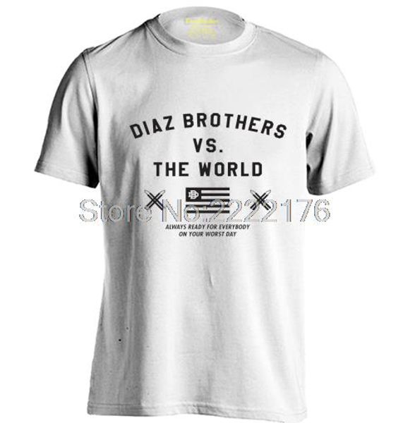 

diaz brothers nick and nate vs. the world mens & womens fashion casual t shirt, White;black