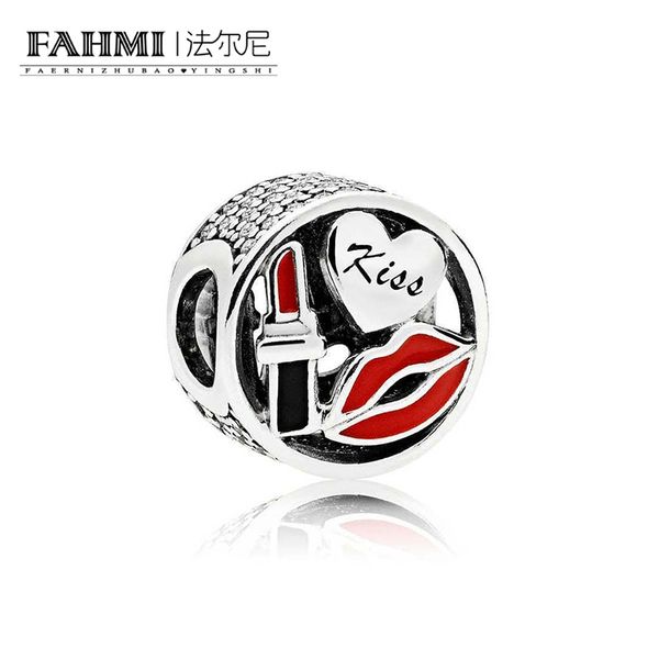 

fahmi 100% 925 sterling silver 1:1 original 796324enmx authentic temperament fashion glamour retro bead wedding women jewelry, Black