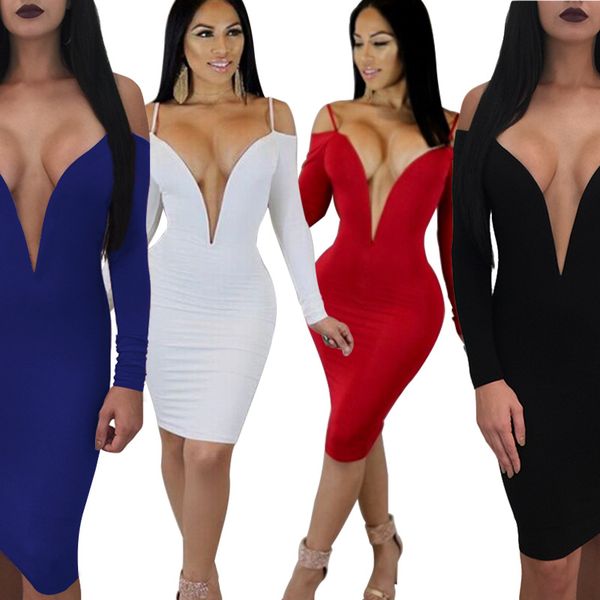 

nightclub dress long sleeve strapless sling midi dress women's casual dresses spaghetti strap skirts, Black;gray