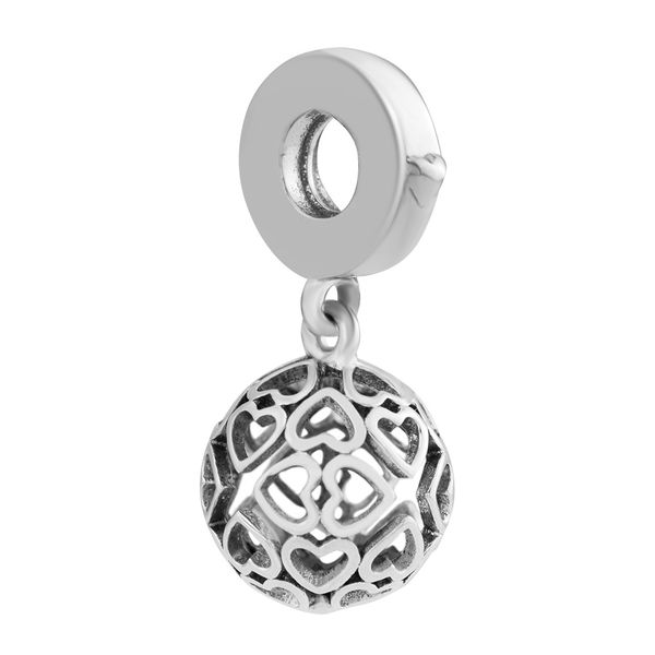 

diy fits for charms bracelets harmonious hearts beads with lilac enamel 100% 925 sterling-silver-jewelry ing, Blue;slivery