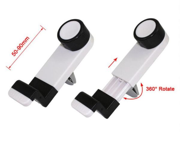 

360 degree rotating air vent phone holder smart phone with retail box universal portable car holder air vent mount mobile phone gps frame