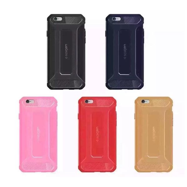 

SGP Rugged Armor Case Soft TPU Carbon Fiber Shockproof Shell for iPhone X 8 8plus 7+ 6S 6plus for Samsung S8 S9 Note8 2018 good