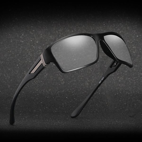 

black polarized pchromic sunglasses men brand chameleon driver sun glasses for uv400 male driving fishing oculos, White;black