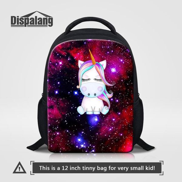 

unicorn universe space kids school bag for kindergarten children small bagpack child daily backpack 12 inch mini rucksack rugzak