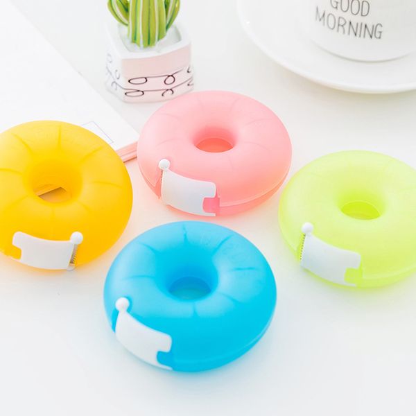 

kawaii doughnut washi tape cutter cute masking tape storage organizer cutter stationery office machine school supplies