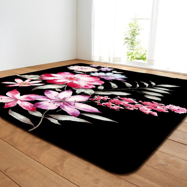 Grosshandel Floral Printed Large Teppiche Fur Wohnzimmer Dekoration