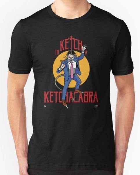 

new ketchacabra men's t-shirt size s-3xl custom design printed t-shirt men's short sleeve o-neck t-shirts summer stree twear, White;black