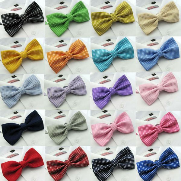 

new men classic dots bow ties fashion tuxedo neckwear adjustable mans wedding bow tie male polyester bowties, Black;blue