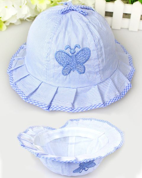 

2018. дети аксессуары симпатичные ребёнки малыши бабочка лето хлопок вс hat, Yellow