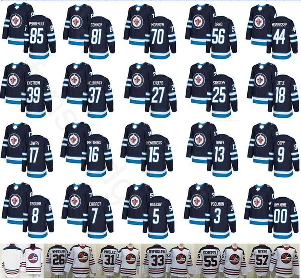 

Winnipeg Jets 50 Jamie Phillips 55 Mark Scheifele 56 Marko Dano Tyler Myers 70 Joe Morrow 81 Kyle Connor 85 Matthieu Perrault Jersey