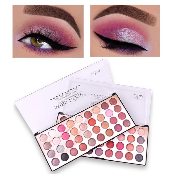 

miss rose 36 color eyeshadow 3d colorful waterproof eye shadow palette makeup matte glitter eye shadow palette tslm2