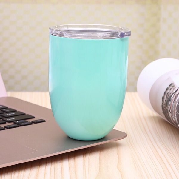 

cute cups 12oz insulated mugs tumbler wine gold egg glasses thermos rose steel & dhl wedding party beer coffee stainless mug glod xncqs