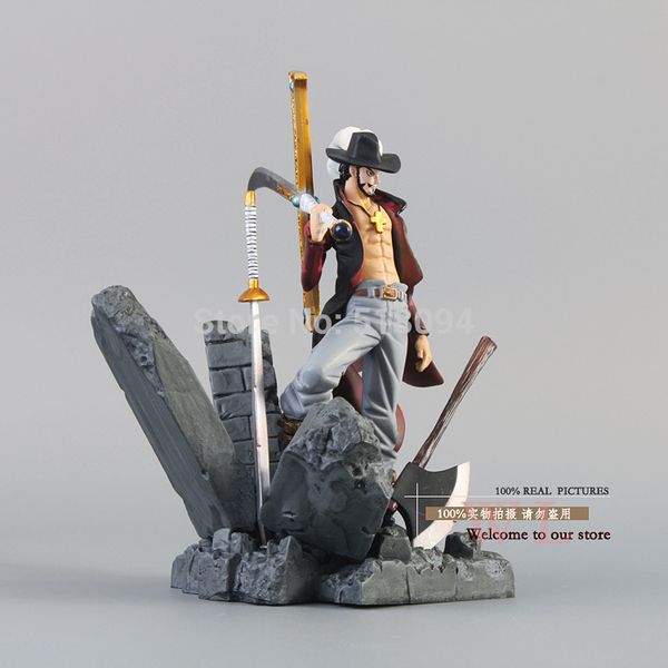 

eco-friendly anime one piece dracule mihawk pvc action figure collection toy 6 "15cm