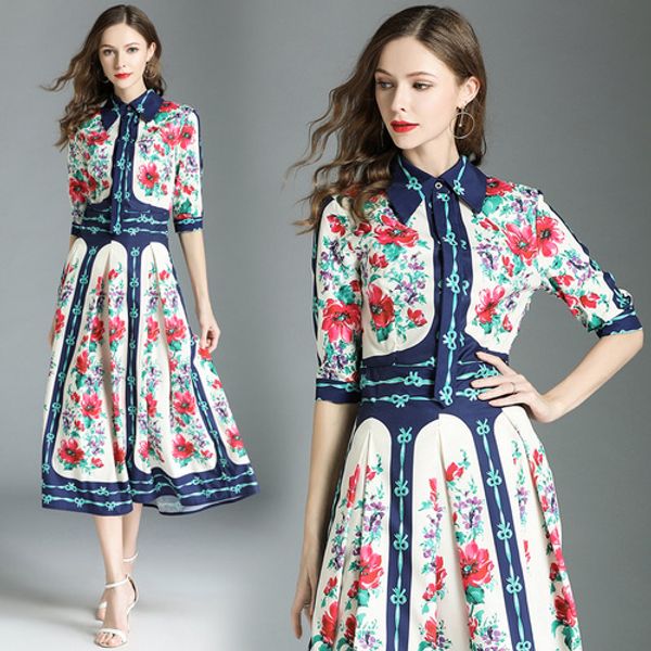 

ретро high street летнее платье-line лоскутное женщины платье отложным воротником vestido де феста элегантный женская одежда, Black;gray