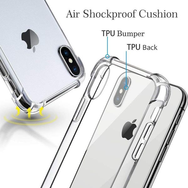 

Shockproof tran parent phone ca e for iphone x x x max xr 8 7 6 plu oft gel tpu ca e clear back cover for am ung 8 for huawei p20 pro