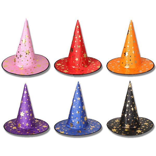 

1pcs witch hats masquerade ribbon wizard hat halloween party fancy dress decor hat party hats cosplay costume accessories