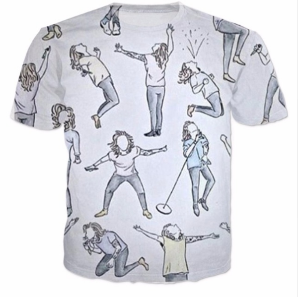 

summer fashion clothing tee men 3d print casual women harry t-shirt short sleeve crewneck t shirt s-xxxxxxxl u544, White;black