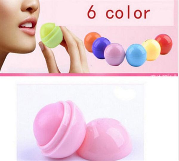 

cute round ball бальзам для губ 3d lipbalm фруктовый аромат губы smacker натуральный увлажняющий губ уход бальзам помада x085