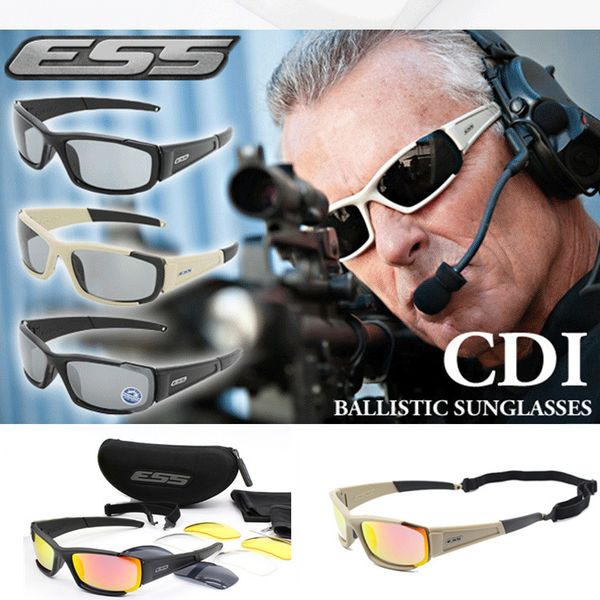 

brand original polarized sunglasses men uv400 4 lenses tactical glasses army goggles ballistic test -proof eyewear, White;black