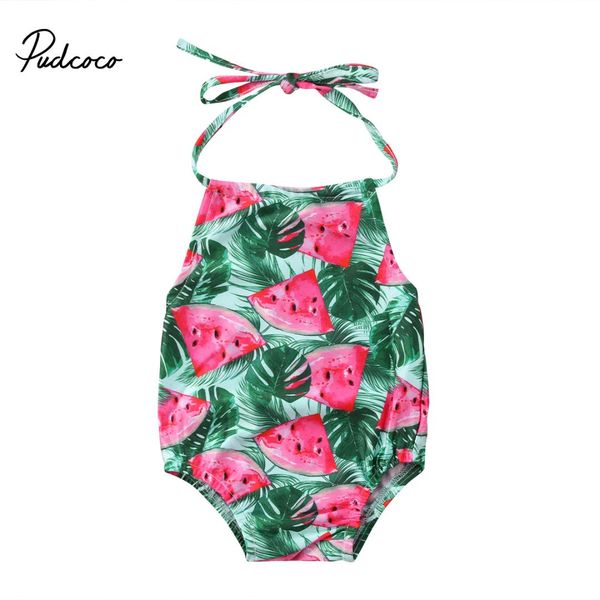 

2018 brand new infant child watermelon toddler kids baby girls swimwear swimsuit bathing watermelon beachwear bikini 2-6t, Blue
