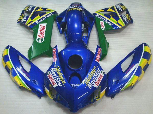 7 regali Carene per Honda CBR1000RR 2004 2005 blu verde Kit carenatura per stampaggio ad iniezione CBR 1000 RR 04 05 FF23