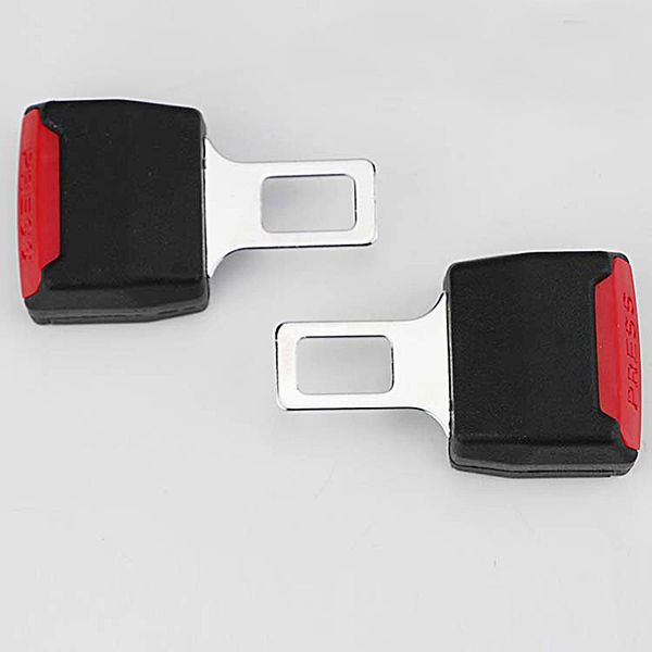 

2pcs universal car seat belt clip extender black gray beige safety belts plug plug