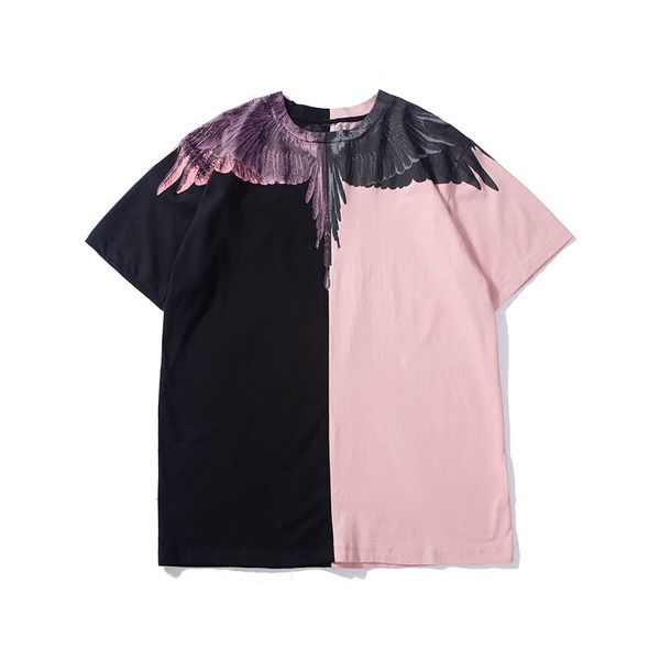 

Marcelo Burlon Spliced wings of black MB T Shirts Men Women T-shirt Top Tee Marcelo Burlon