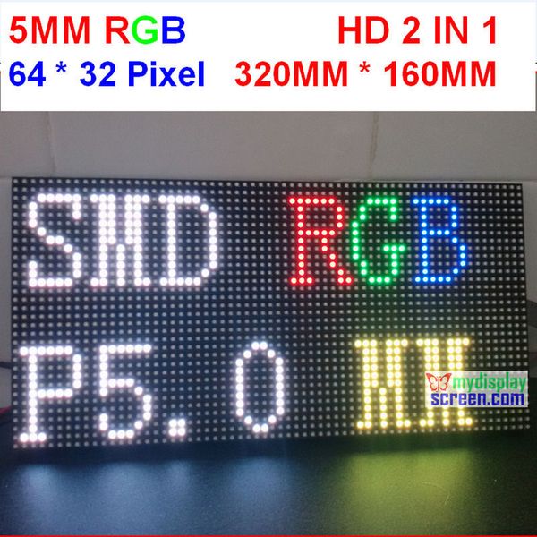 

p5 indoor full color led display panel,64 * 32 pixel, 320mm * 160mm size, 1/16 scan,smd 2 in 1,5mm rgb board,p5 led module