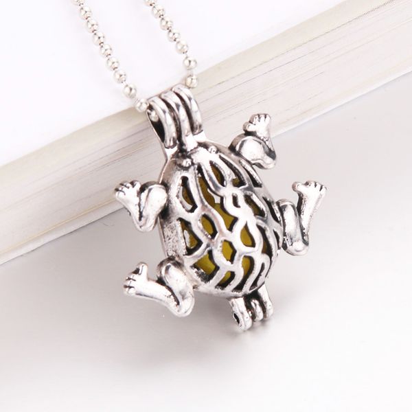 

новый лягушка принц harmpearl клетке кулон эфирное аромат духи медальон для ожерелье ювелирные изделия открытый замок любовь желание ювелирн, Silver