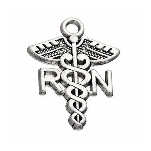 

alloy medical sign rn registered nurse charms catholic jewelry findings aac191, Bronze;silver