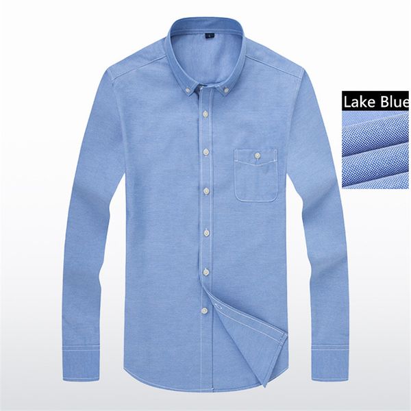 

tolvxhp 2018 new men's oxford shirt youth fashion wild slim shirt casual long-sleeve heat plus size 5xl 60% cotton yvpg, White;black