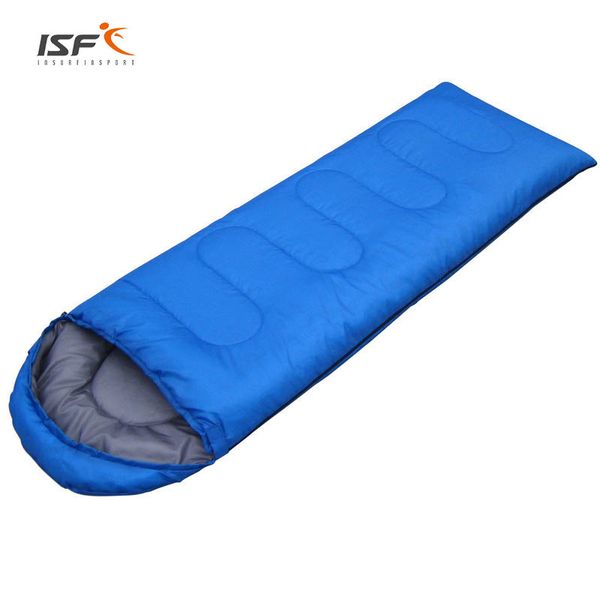 

isf 0.95kg (180+30)*75cm outdoor waterproof travel envelope 4 season camping warm cotton sleeping bag