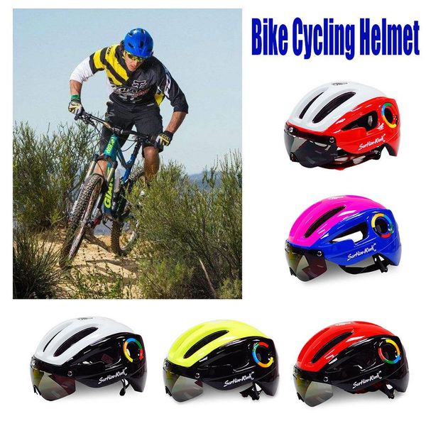 

ultralight eps road bicycle helmet for men mtb mountain bike ridding helmet areo cool cycling protected with goggles