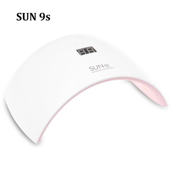 

2017 sun9s sun9c nail dryer machine 24w white light profession led uv lamp fit curing all nail gel polish for curing tool