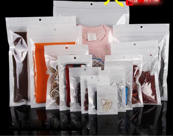 

White zip lock mobile phone acce orie ca e earphone hopping packing bag opp pp pvc poly pla tic packaging bag