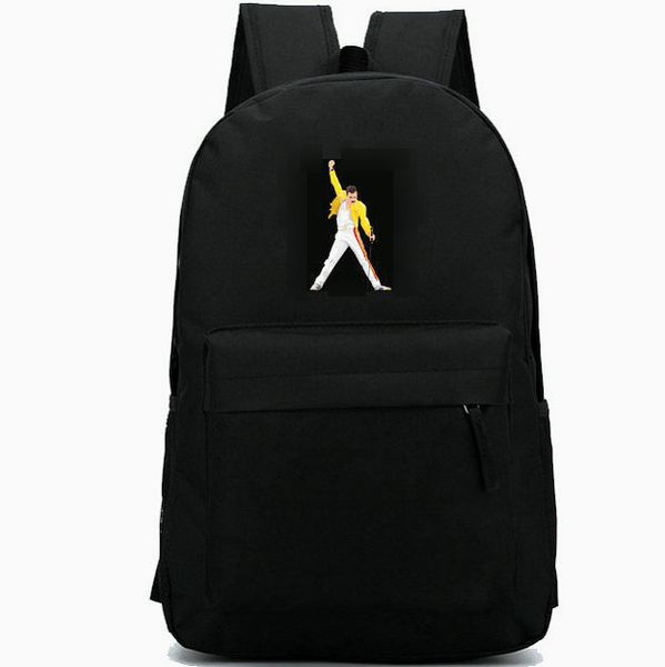 

Freddie Mercury backpack Queen band singer daypack Rock music schoolbag Leisure rucksack Sport school bag Outdoor day pack