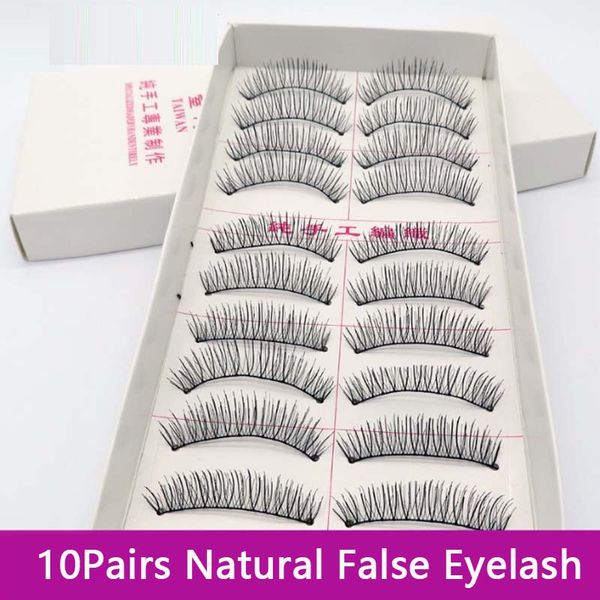 

100boxes new 10 pairs false eyelashes natural makeup handmade soft false lashes eyelash extension fake eyelashes #217